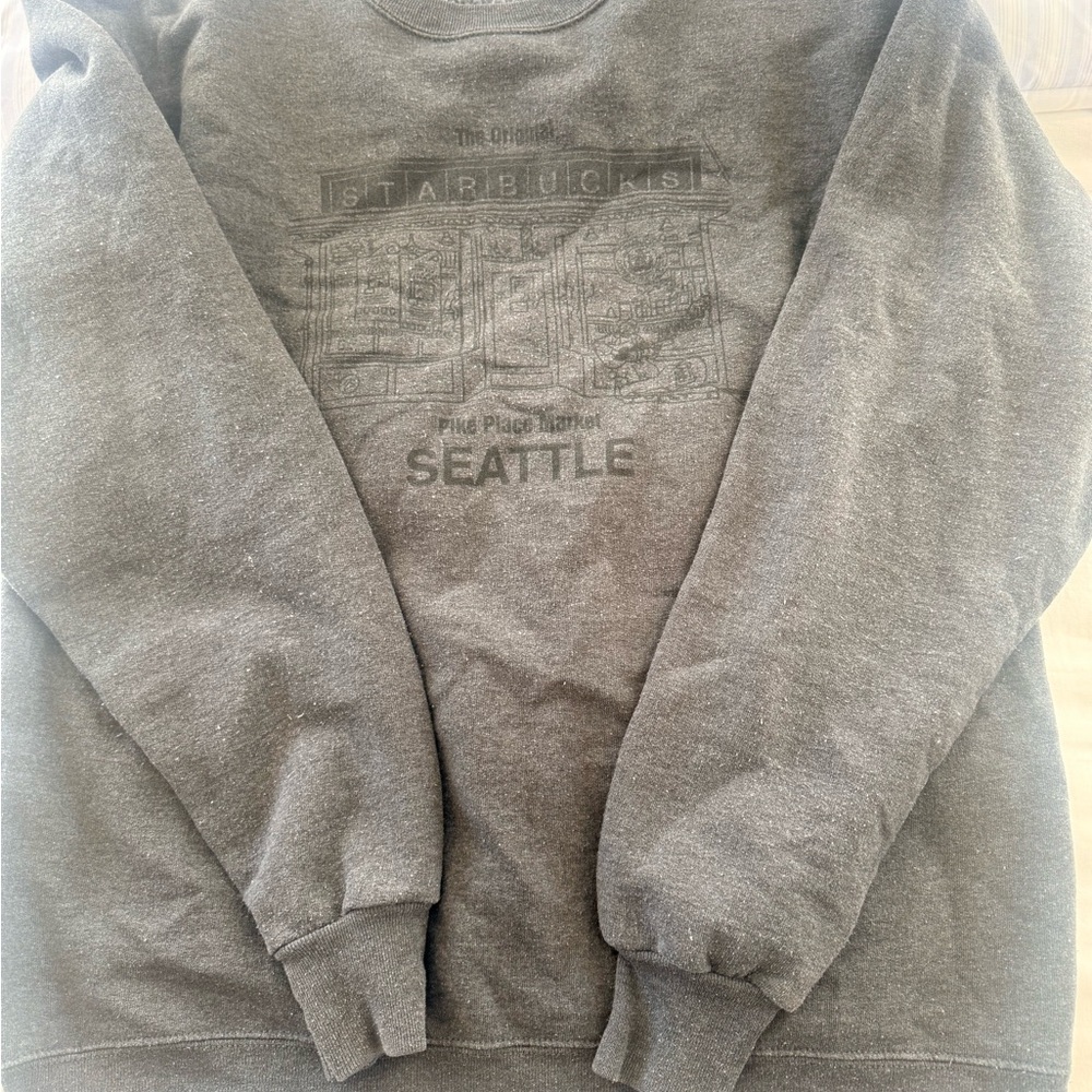 Starbucks Charcoal Crewneck Sweater for Men